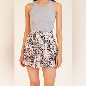 The Row Floral A-Line Skirt Preppy Classic Sophisticated Elegant
